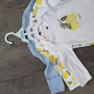 NWT baby sleeper gown set